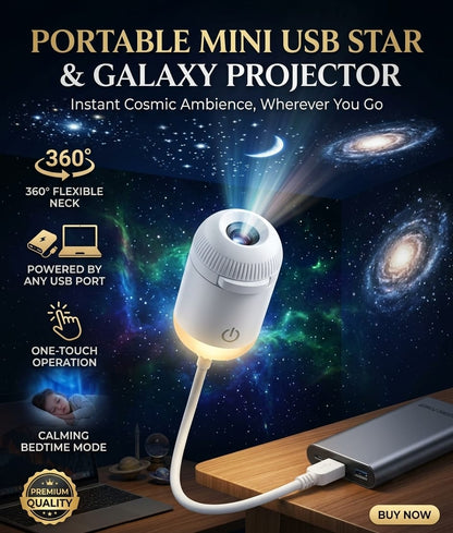 Portable Mini USB Starry Sky Projection Lamp