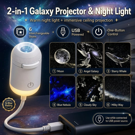 Portable Mini USB Starry Sky Projection Lamp