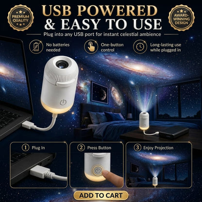 Portable Mini USB Starry Sky Projection Lamp